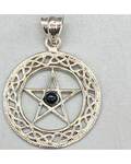 30mm Black Obsidian Pentagram