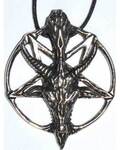 1 1/2" Pentacle of the Goat pewter