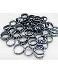 (set of 50) Flat Hematite rings