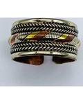 (set of 3) 3 Metals Twisted adjustable rings