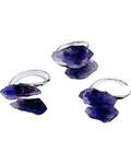 (set of 3) adjustable Amethyst rings