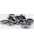 (set of 100) 6mm Rounded Hematite rings