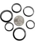 6mm Magnetic Hematite Rings 50/Bag