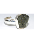 Moldavite adjustable ring