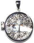 3/4" Tree of Life locket sterling pendant