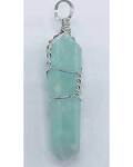(set of 5) Amazonite wire wrapped point