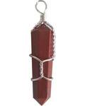 (set of 5) Red Jasper w wrapped point