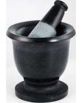 Black Soapstone Mortar & Pestle