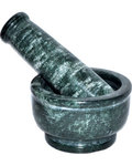 4" Green Marble mortar and pestle set
