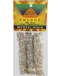Mystic Gold Smudge Stick 3pk 4"