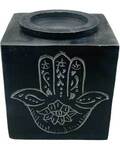3" square Hand soapstone oil diffuser