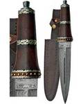 Dirk Wood Damascus Athame