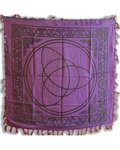 Purple Triquetra Altar Cloth 36" x 36"