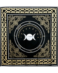 24"x24" Triple Moon Pendulum/ Ouija altar cloth