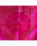 21" x 21" Pink Triple Moon altar cloth
