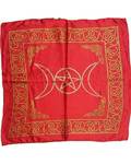 18" x 18" Red Rayon Triple Moon Cloth