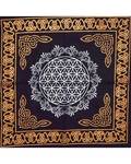 18"x18" Flower of Life altar cloth