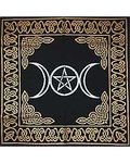 Triple Moon Pentagram Altar/Tarot Cloth