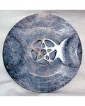 Soapstone Triple Moon Tile 3"