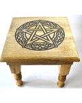 9"x 9"x 8" Pentagram altar table
