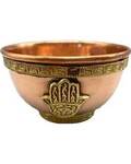 3" copper Fatima Hand offering bowl