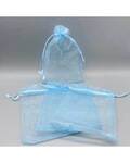 100 pack 4" x 6" Sea Blue organza bag