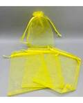 100 pack 4" x 6" Yellow organza bag