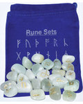 Green aventurine rune set