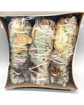 Sage Copal Ginger & Anise smudge 3-pack 4"