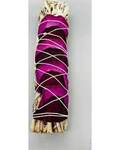 9" Rose Petals White Sage smudge stick