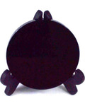 6cm Black Obsidian scrying mirror W/ stand