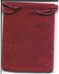 Velveteen Pouch 2 X 2 1/2 Burgundy