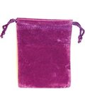 Bag Velveteen Pouch: 3 X 4 Purple