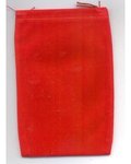 Bag Velveteen Pouch 4 X 5 1/2 Red