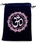 (set of 10) 5"x 7" Om Black velveteen bag