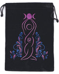 5"x 7" Goddess Black velveteen bag