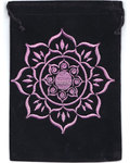 5"x 7" Lotus Black velveteen bag