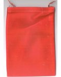 Bag Velveteen Pouch 5 X 7 Red