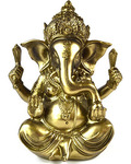 5 3/4" gold Ganesha