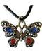 Red & Blue Butterfly Amulet Red & Blue Butterfly Amulet