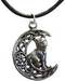 Celtic Moon & Cat amulet