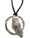 Owl in Circle amulet