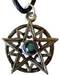 1" Pentagram, Double blue crystal amulet