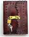 Embossed leather blank book w/ key Embossed leather blank book w/ key