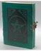 green Pentagram leather blank book w/ latch