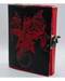 red Dragon leather blank book w/ latch