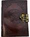 Don't Worry Be Happy leather blank book w/ latch Don