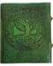 Tree of Life green leather w/ latch