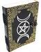 5" x 7" Triple Moon Gold/ Black Embossed leather w/ latch
