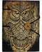 Owl journal 4 1/2" x 6 1/2" handmade parchment